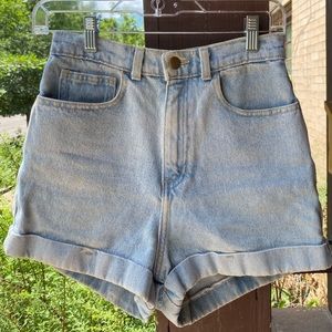 american Apparel denim high waist shorts!